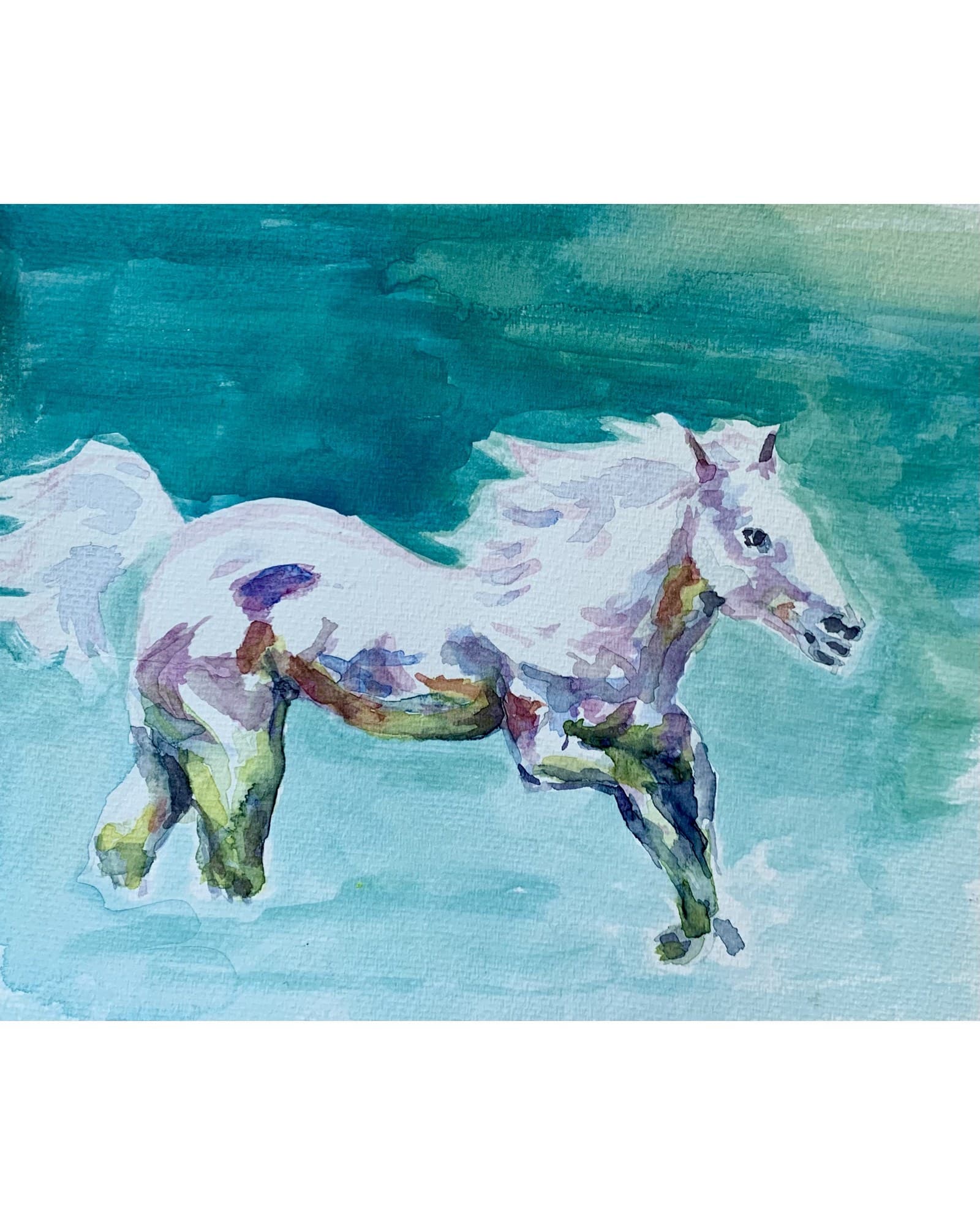 White Horse, Green Water